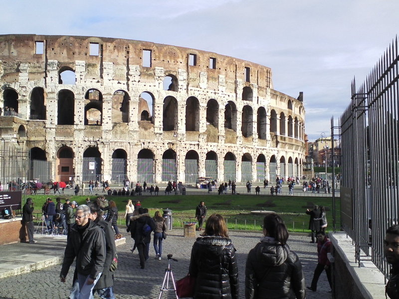 The route from the Colusseum